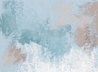 Beautiful abstract art. Versatile artistic image for creative design projects: posters, cards, banners, invitations, magazines, books, prints, wallpapers. Pastel on paper.