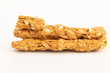Makar Sankranti Or Lohri Mithai Til Gud Peanut Gajak Also Known As Gur Tilsakri Royal Gajjak, Gazak Or Gachak Made Of Tilgul Sesame Seeds Til Roasted In Desi Ghee, Mungfali And Jaggery Gur