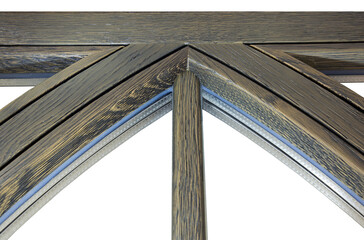wooden frame windows with glass