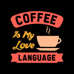 coffee typography t-shirt design