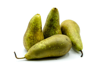 pears isolated on white background