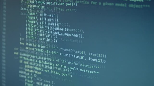 Python Language Scroll Machine Learning App Code