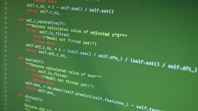 Python Scroll Machine Learning Code