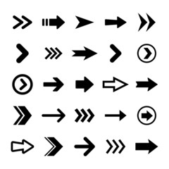 Arrows icons, big set. Arrows vector collection.
