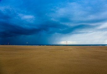 thundercloud over sea
