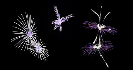 Happy New Year  Beautiful Firework   