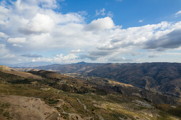 Fototapeta na wymiar mountainous area in southern Andalusia in Spain