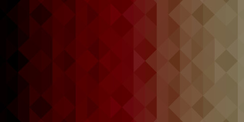 Abstract geometric background. Triangular pixelation. Mosaic, red gradient.