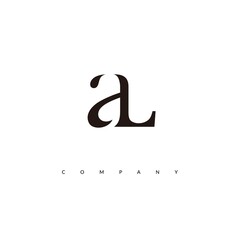 Initial AL Logo Design Vector