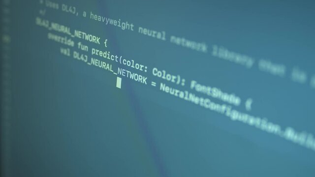 Kotlin Typing Machine Learning Code 