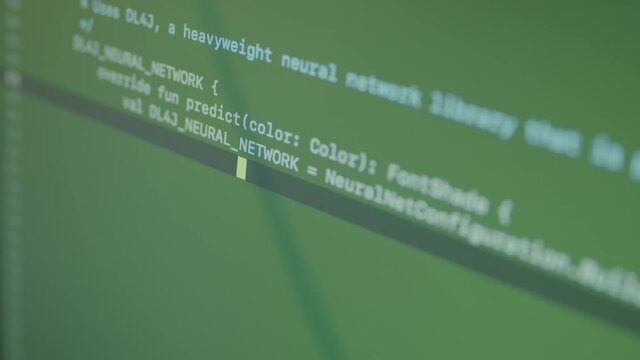 Kotlin Typing Machine Learning Code 