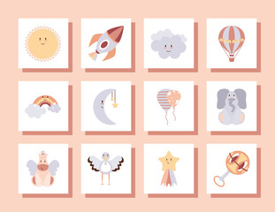 icons set baby