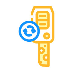 duplicate key color icon vector. duplicate key sign. isolated symbol illustration