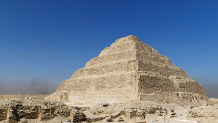 The Step Pyramid of Djoser at Saqqara, Egypt's oldest pyramid