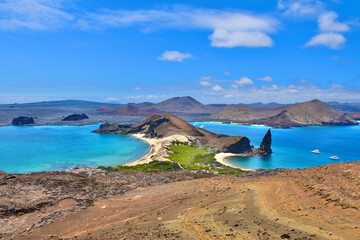 Vue Panoramique Isla Bartolomé Galapagos Équateur