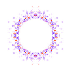Circle frame with abstract burst. Abstract background.