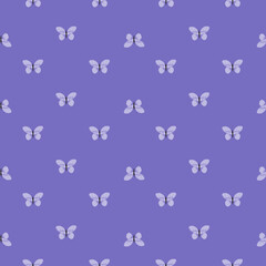 L12122021-03Butterfly pattern seamless in freehand style. Cute insect which fly in a meadow on colorful background. Vector illustration for textile.