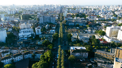 aerial view of the city