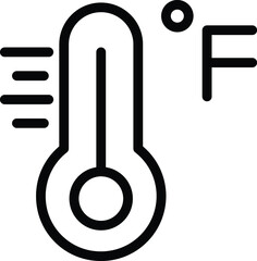 Fahrenheit Vector Icon Design Illustration