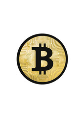 Vector Bitcoin, digital money.