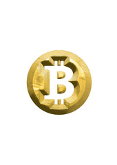 Vector Bitcoin, digital money.