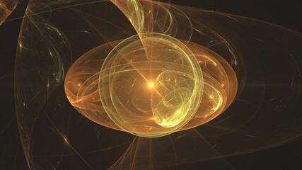 3D Fractal render, colorful, background