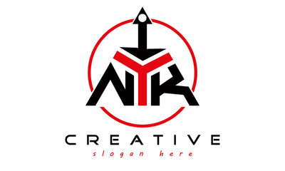 triangle badge with circle NIK letter logo design vector, business logo, icon shape logo, stylish logo template - obrazy, fototapety, plakaty