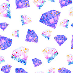 Diamond shape Hourglass illustration Vector pattern