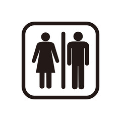 toilet icon vector illustration symbol on white background