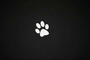 Dog footprint - graphic symbol