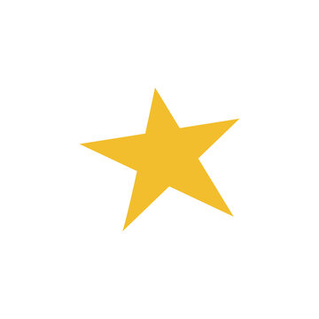 Сute simple vector yellow star