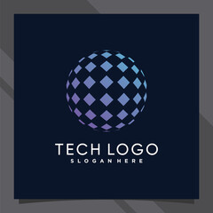 Creative global logo design technology for business company or personal with unique concept