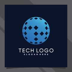 Creative global logo design technology for business company or personal with unique concept