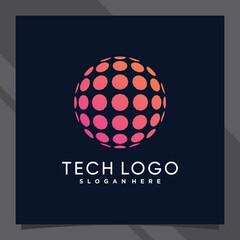 Creative global logo design technology for business company or personal with unique concept