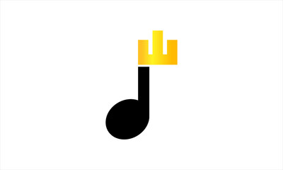 king music logo design vector