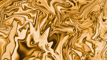Liquid gold abstract background