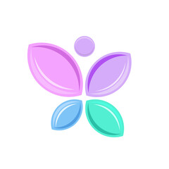 Butterfly logo. Abstract logo.