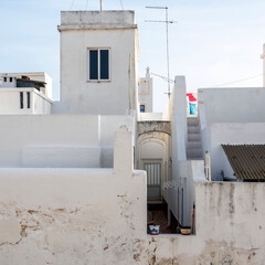 Typical cubist architecture of Olhao city