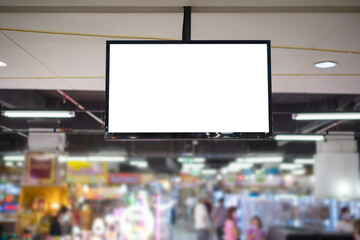 Billboard mockup and building background. Template of an empty