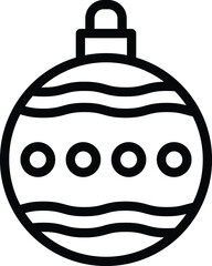 Bauble Vector Icon Desing Illustration
