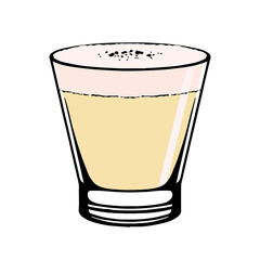 Isolated small cocktail drink bar illustration vector