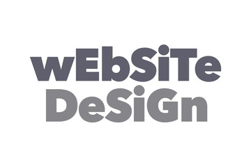 Modern, simple, bold typographic design of a saying 