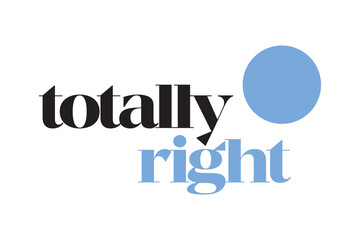 Modern, simple, bold typographic design of a saying 