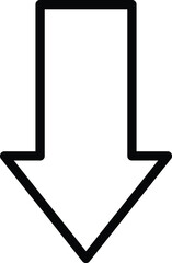 Down arrow Vector Icon Desing Illustration