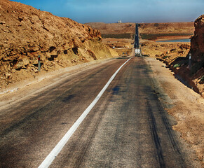 road to the desert