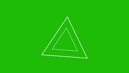 triangle Shapes Motion Graphics on Green screen - Powered by Adobe