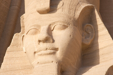 Abu Simbel. Rameses. Egypt. - obrazy, fototapety, plakaty