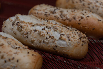 Freshly baked cereal bread