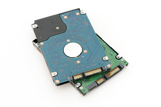 2.5 inch harddisk drives (HDD) on the white background