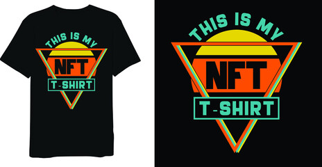 Obraz premium This Is My Crypto Vintage Bitcoin T-shirt Design